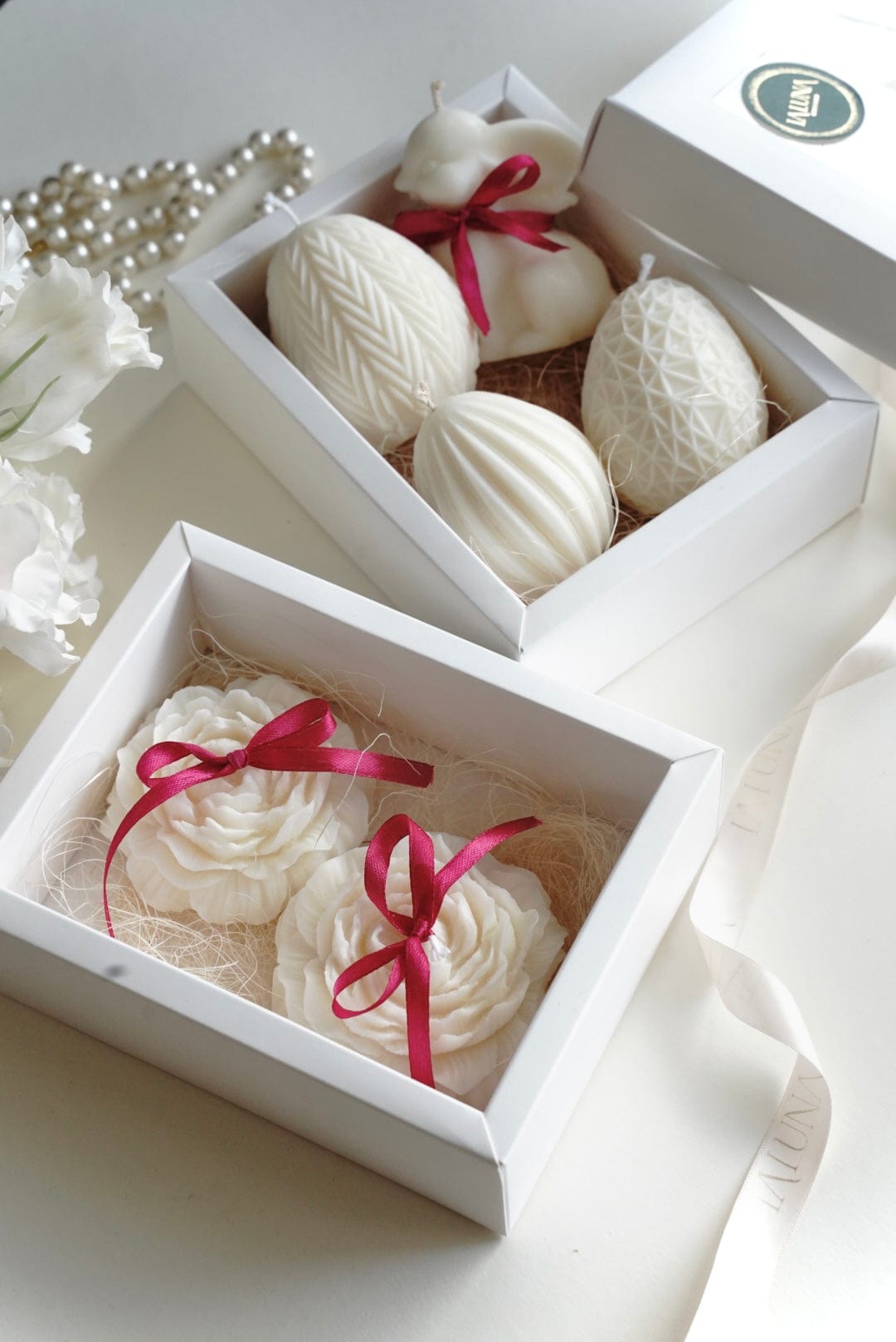 Set Lumanari Parfumate Bujori Primavara