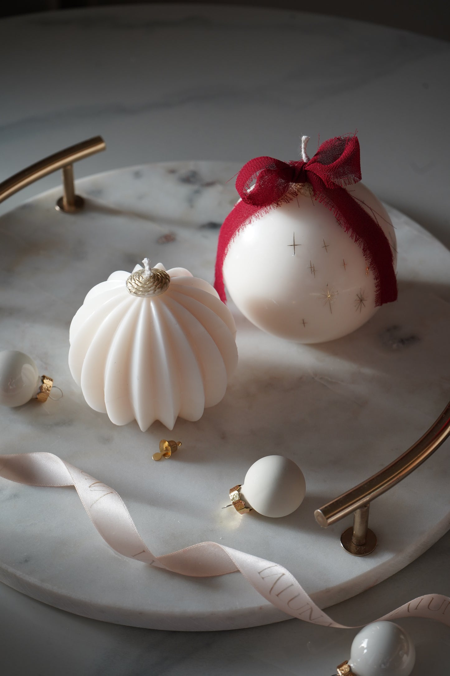 Set 2 Lumânari Glob & Origami