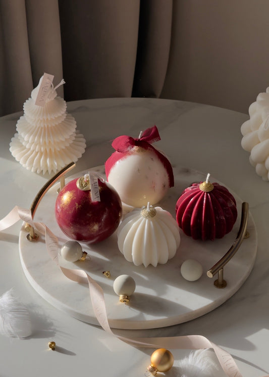 Set 2 Lumânari Glob & Origami