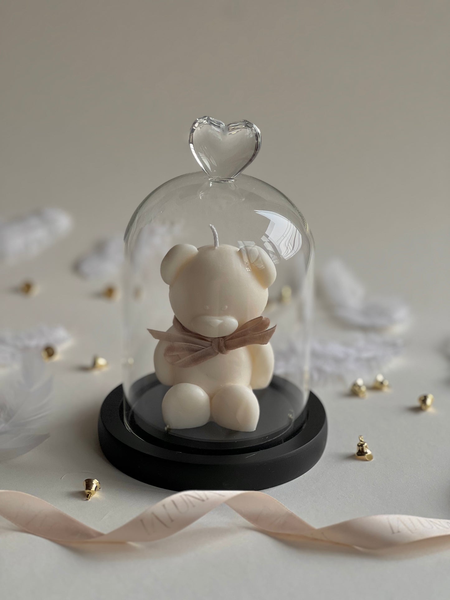 Lumanare parfumata ursulet, cupola, cadou Mos Nicolae, Craciun