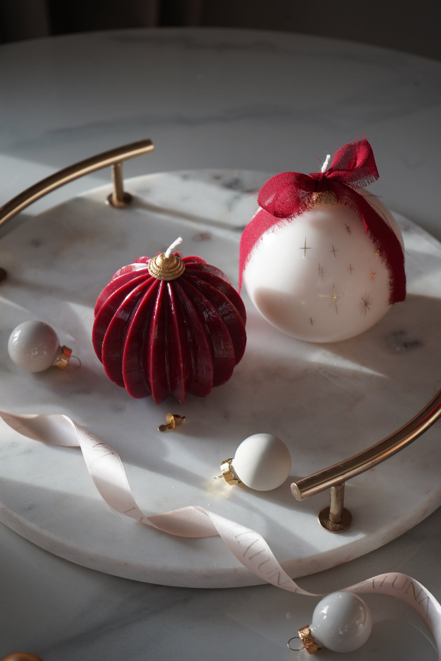 Set 2 Lumânari Glob & Origami