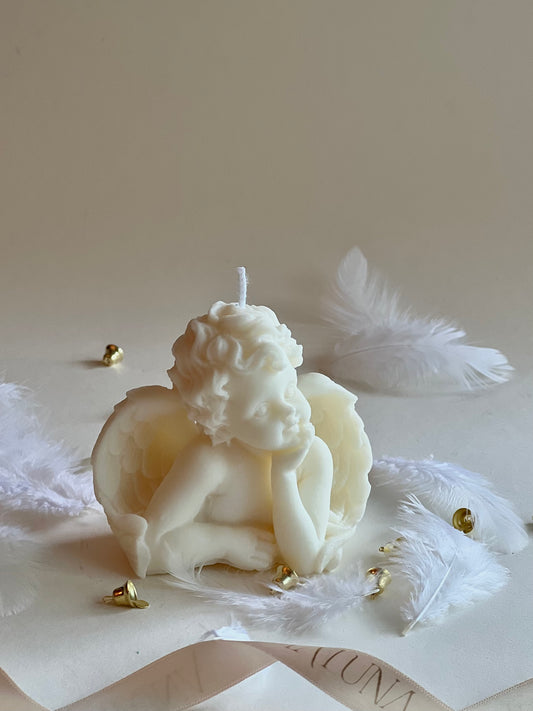 Baby Angel - Lumânare parfumată estetică Înger, cadou Crăciun Secret Santa