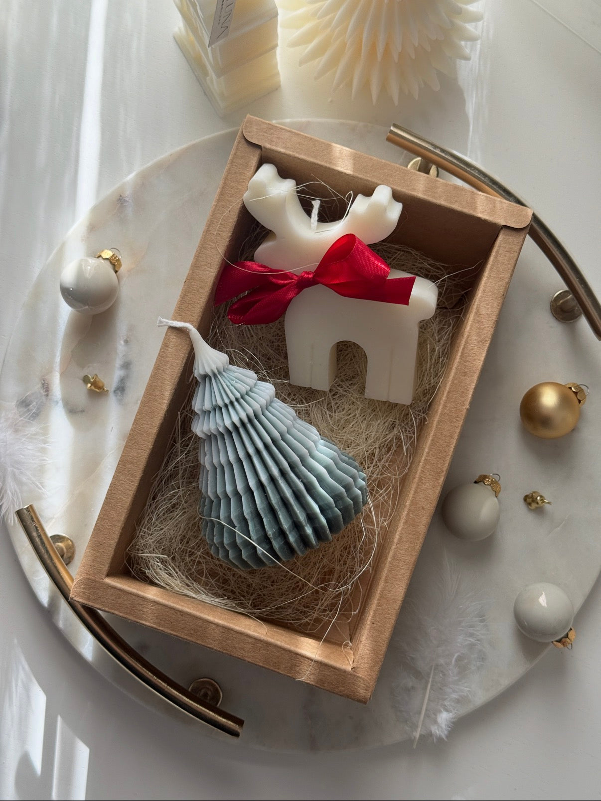 Set cadou 3 lumânări parfumate - modele diferite (Crăciun & Secret Santa)