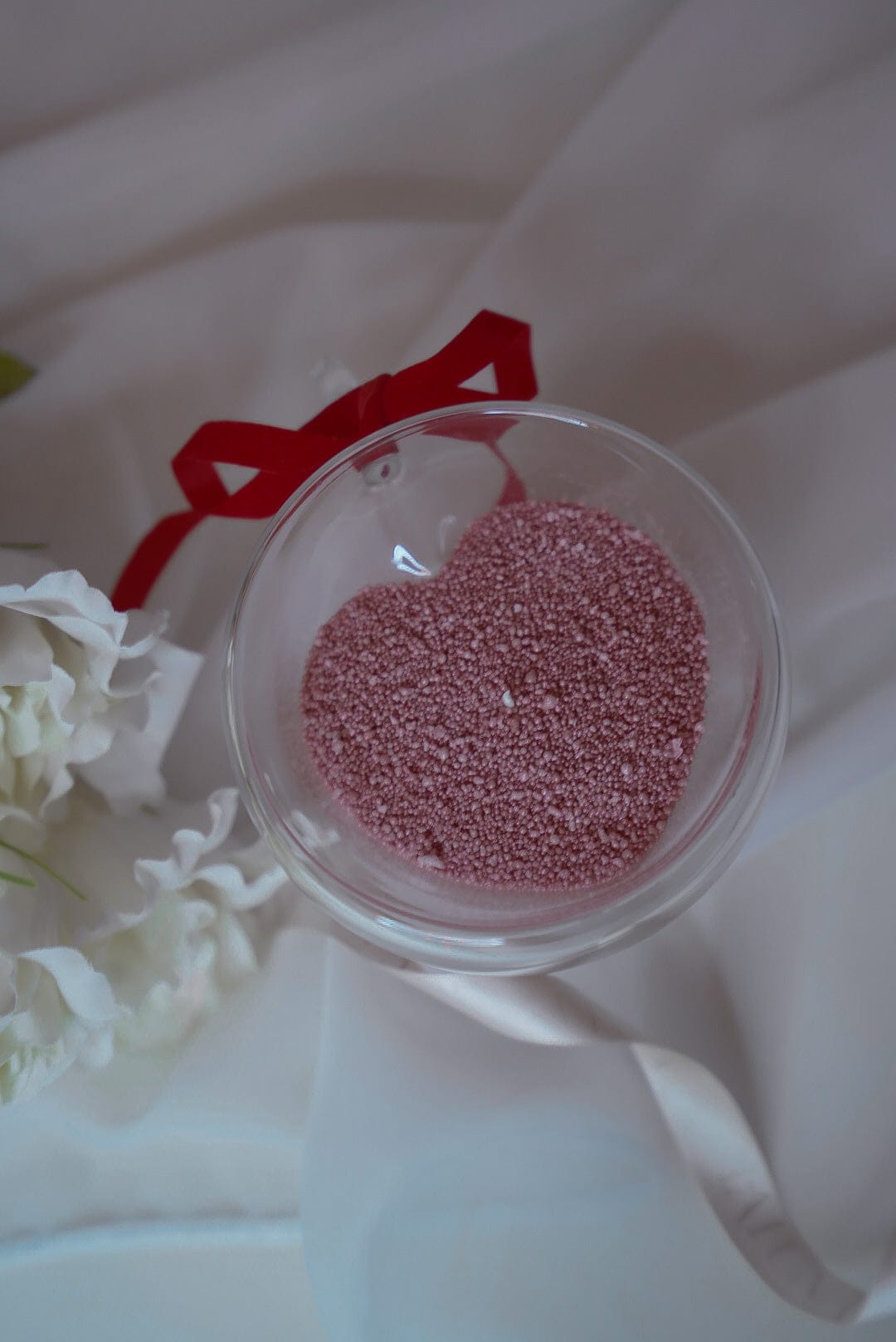 PearlCandle - Ceara pudra, refill lumanari, rosu inchis, 160g