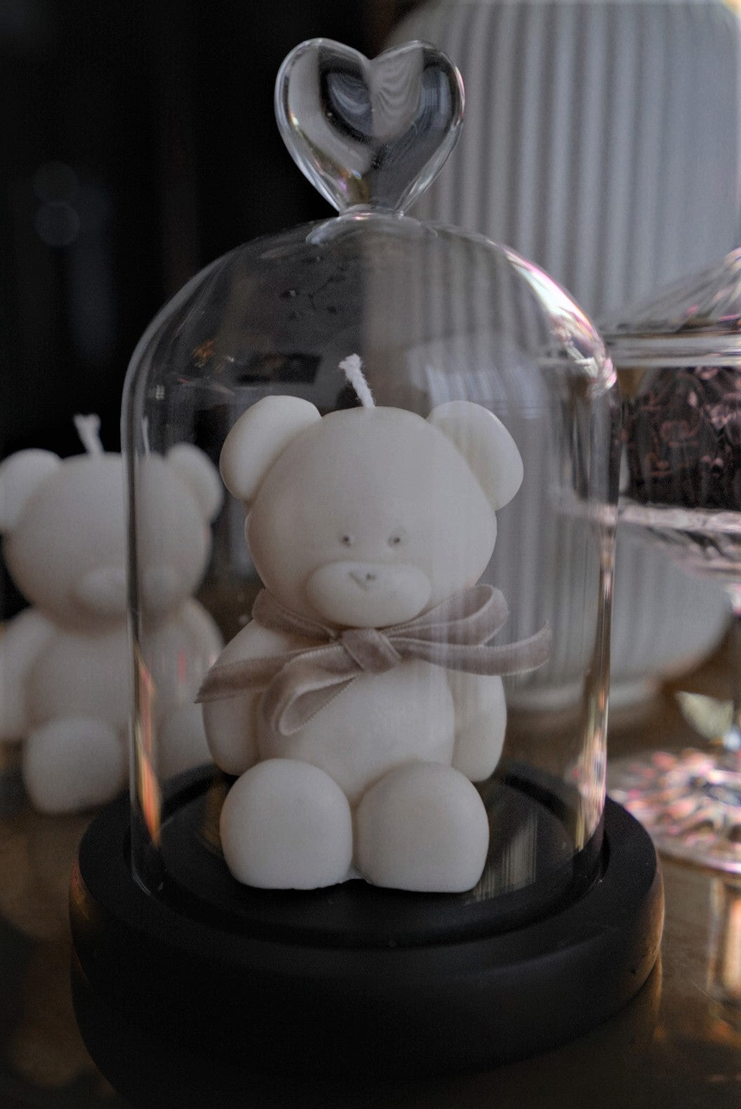 Lumanare parfumata ursulet, cupola, cadou Mos Nicolae, Craciun