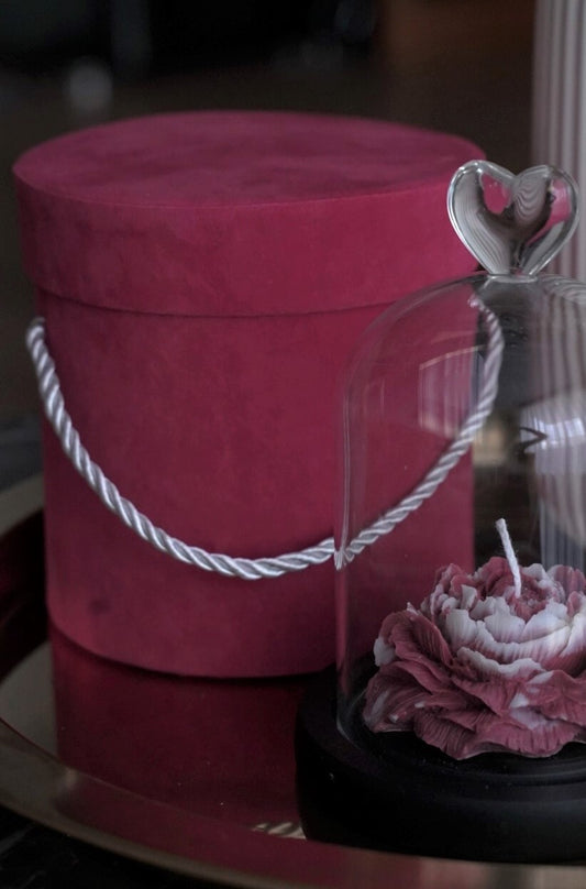 Cutie Cadou Catifea Roșie