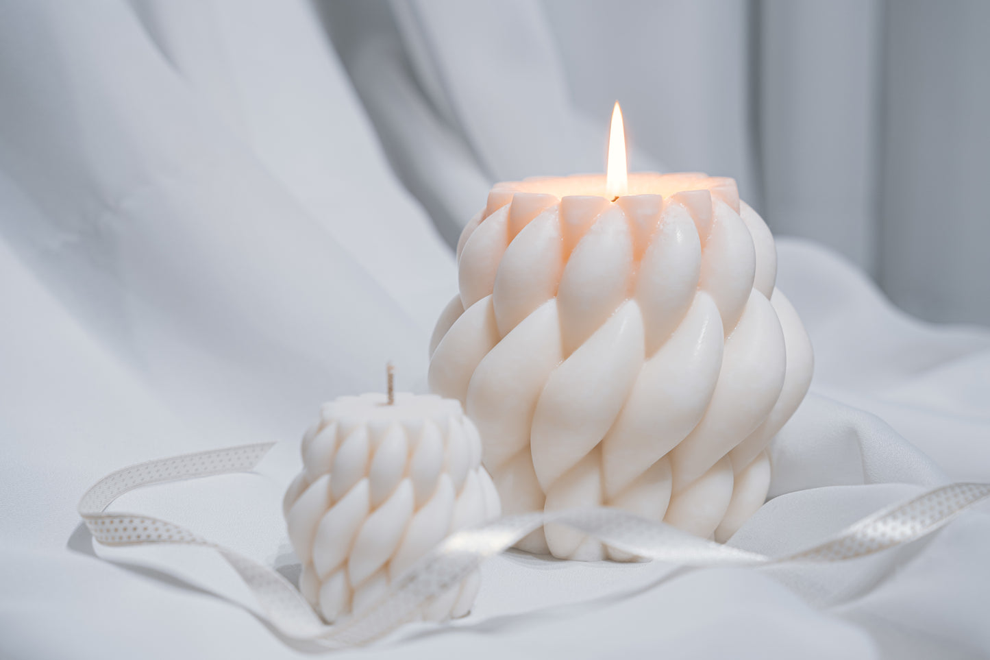 The Braid - Lumânare estetică parfumată, Decor Casă Modern, Minimalist