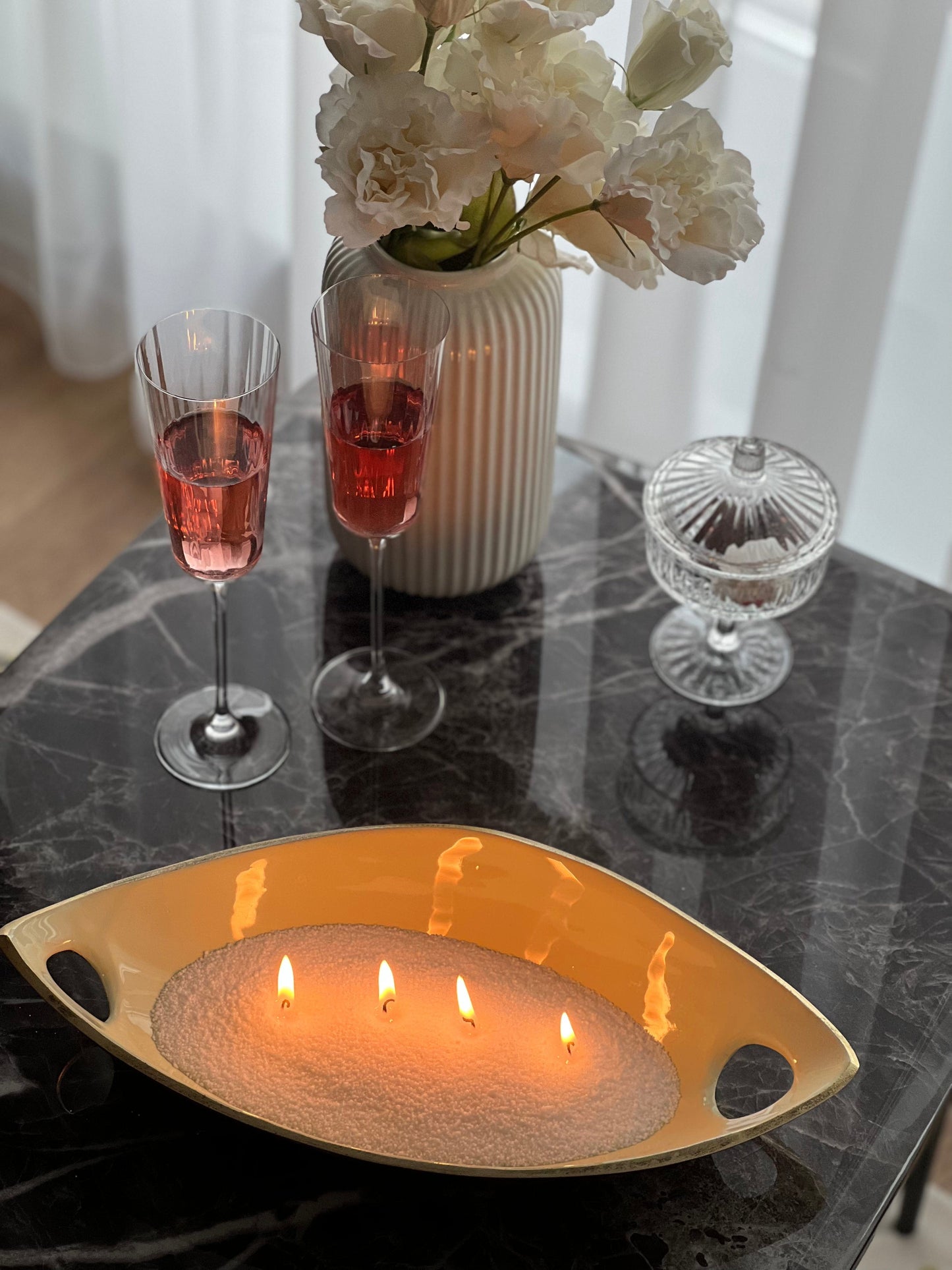 PearlCandle - Ceara pudra, refill lumanari, alb, 160g